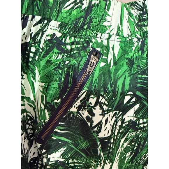 Athleta NWT 2015 Deadstock Baggy Palm Print Aspire Ankle Pant Workout Green 4 - Picture 6 of 11